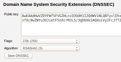 Screenshot DNSSEC