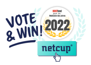 Stimme für netcup bei der Wahl zum Webhoster des Jahres und gewinne Preise